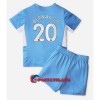 Virallinen Fanipaita + Shortsit Manchester City Bernardo Silva 20 Kotipelipaita 2021-22 - Lasten
